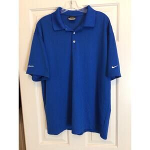 Nike Golf Dri Fit Subaru Polo Shirt Mens X-LARGE Blue